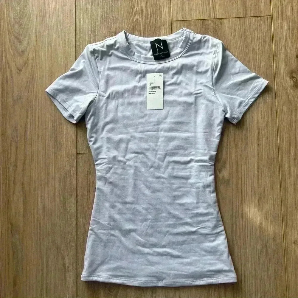 NWT- N by naked wardrobe Bare Short Sleeve Crew Top size xsmall - Picture 3 of 7